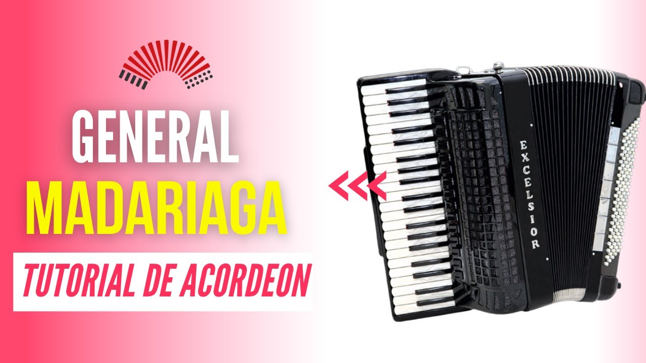 🎹 GENERAL MADARIAGA - TUTORIAL PARA ACORDEON A PIANO - CHAMAME - E. MONTIEL / I. ABITBOL