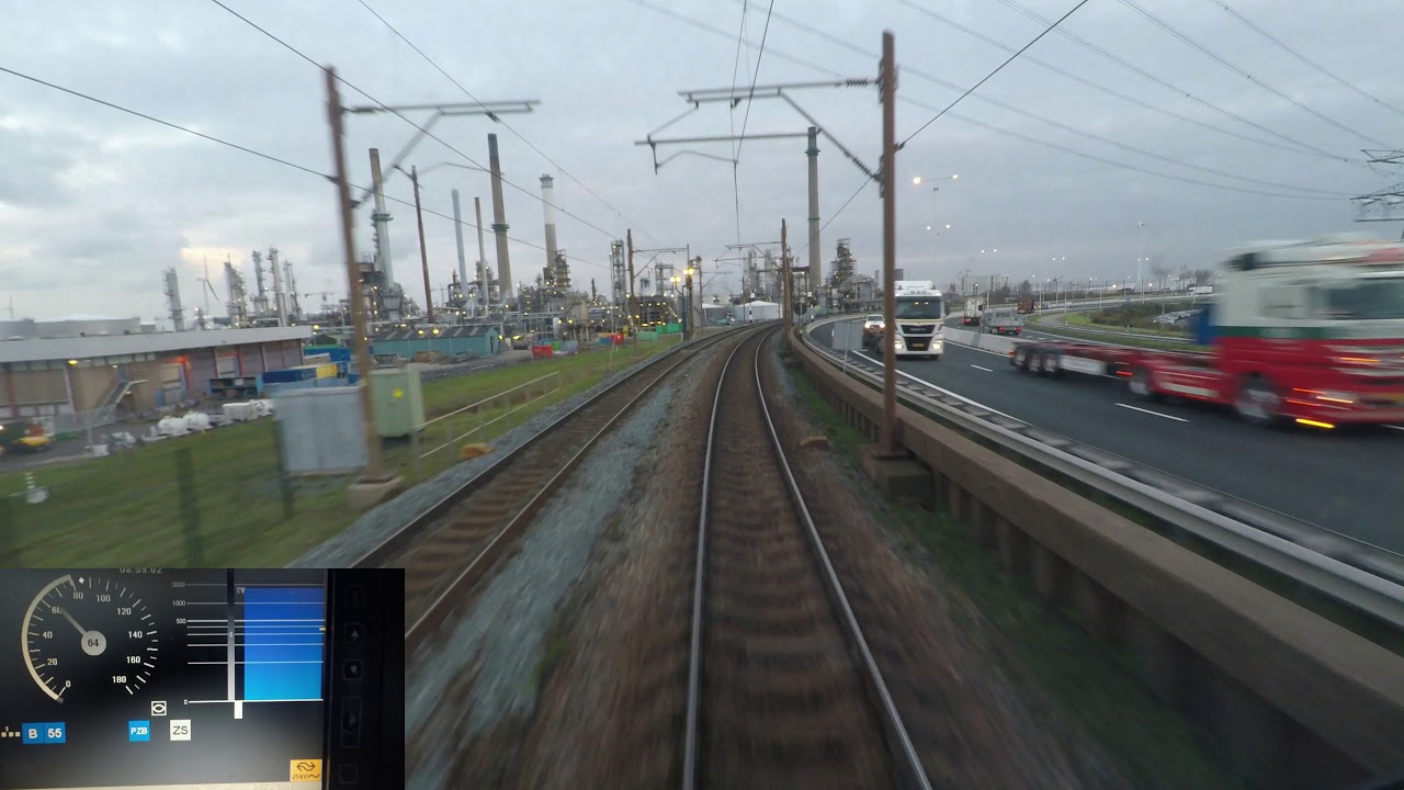 Cabinerit, Führerstandmitfahrt: Maasvlakte Oost - Kijfhoek met DMI