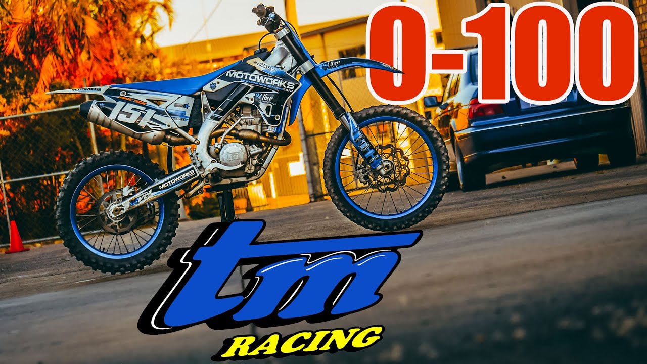 TM Racing MX 250 4T 0-100kph 0-62mph. How fast is a 250 motocross bike?!?