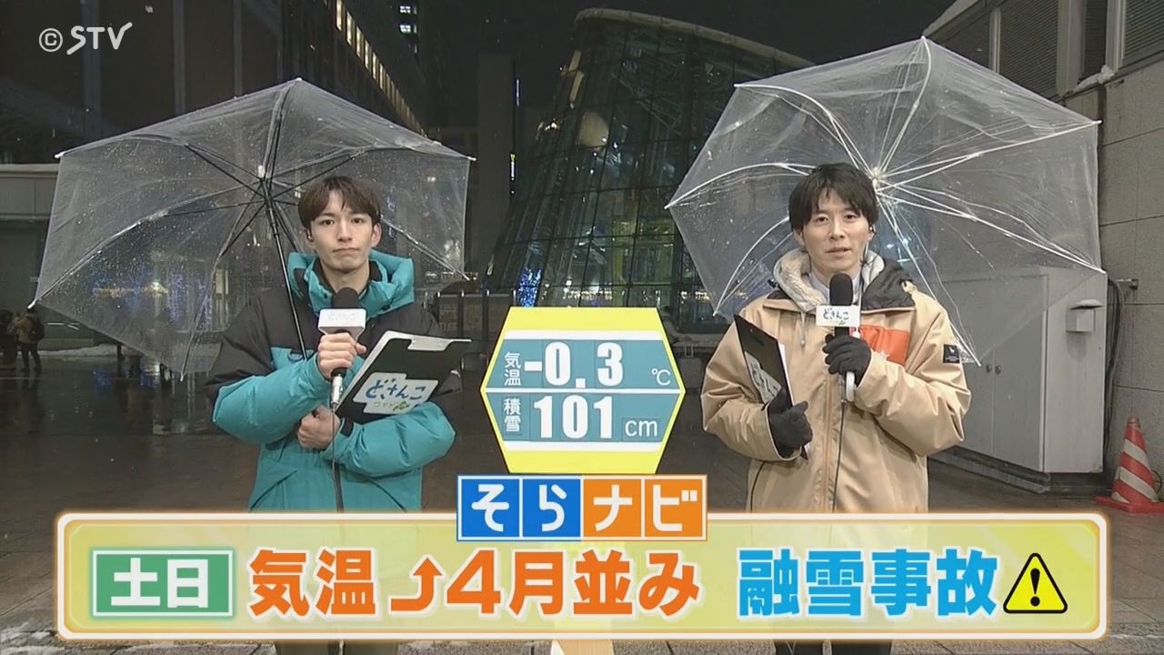 週末の北海道…気温上昇４月並み　融雪事故に注意！【上原予報士とあいるのそらナビ】