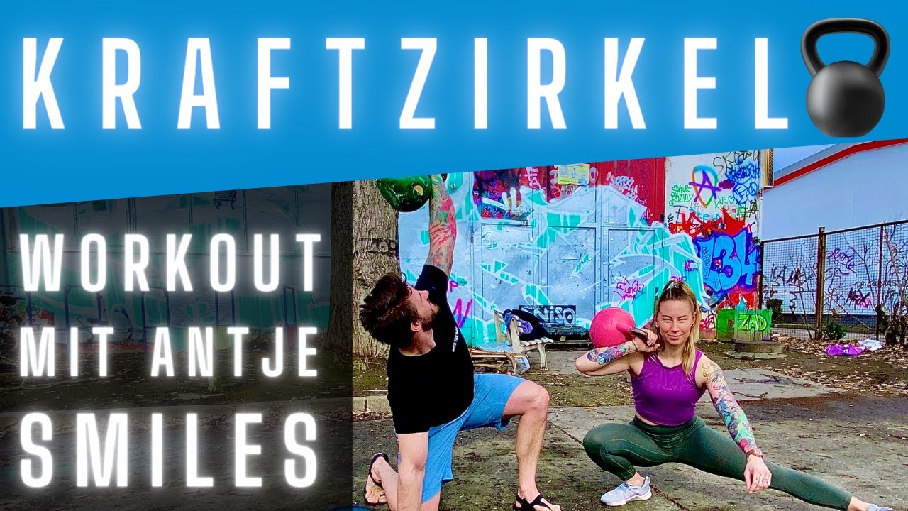 🔥 Effizienter Kraftzirkel mit Antje Smiles 🙌 Kettlebell Ganzkörpertraining in 15 Minuten