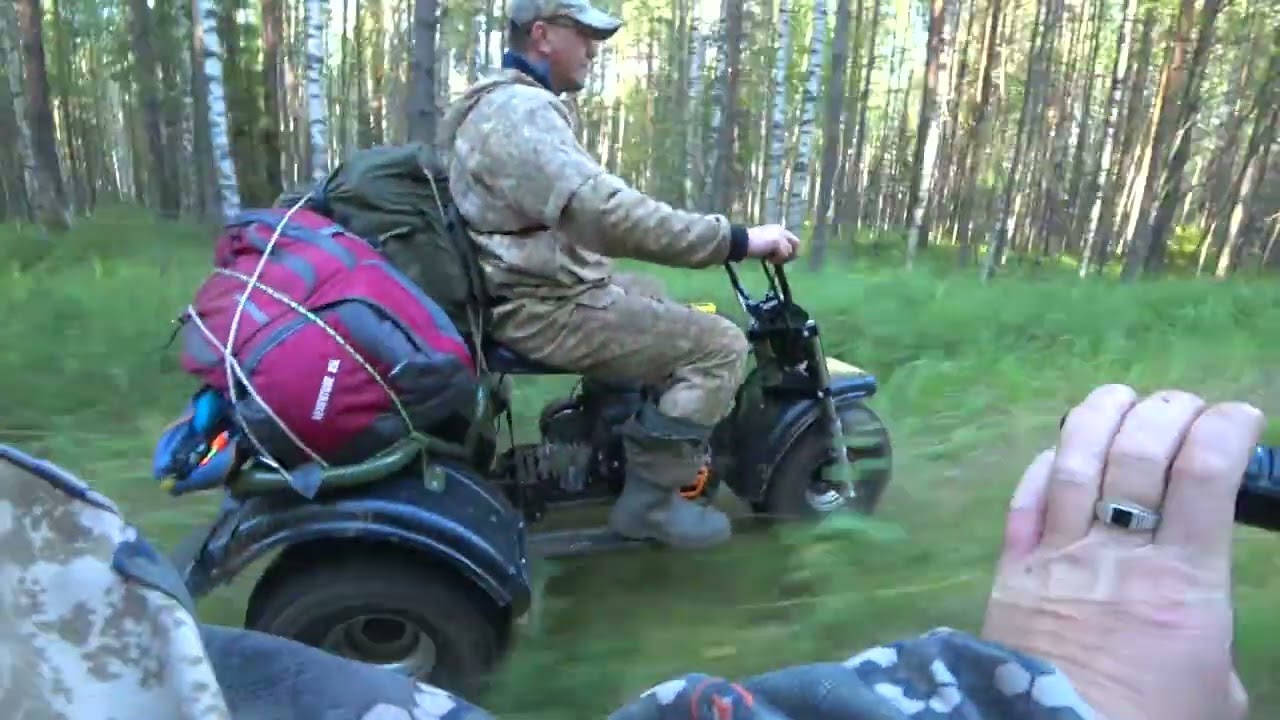 На мотовездеходах SR едем на крутую рыбалку!! ))