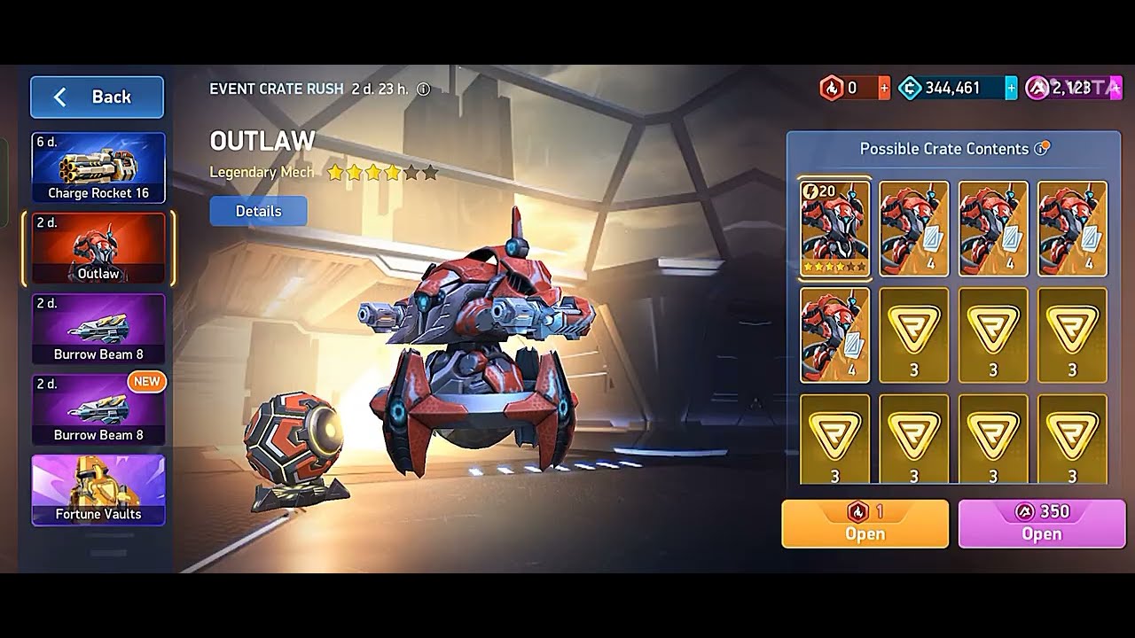 GAME MECH ARENA Opening EVENT CRATES RUSH