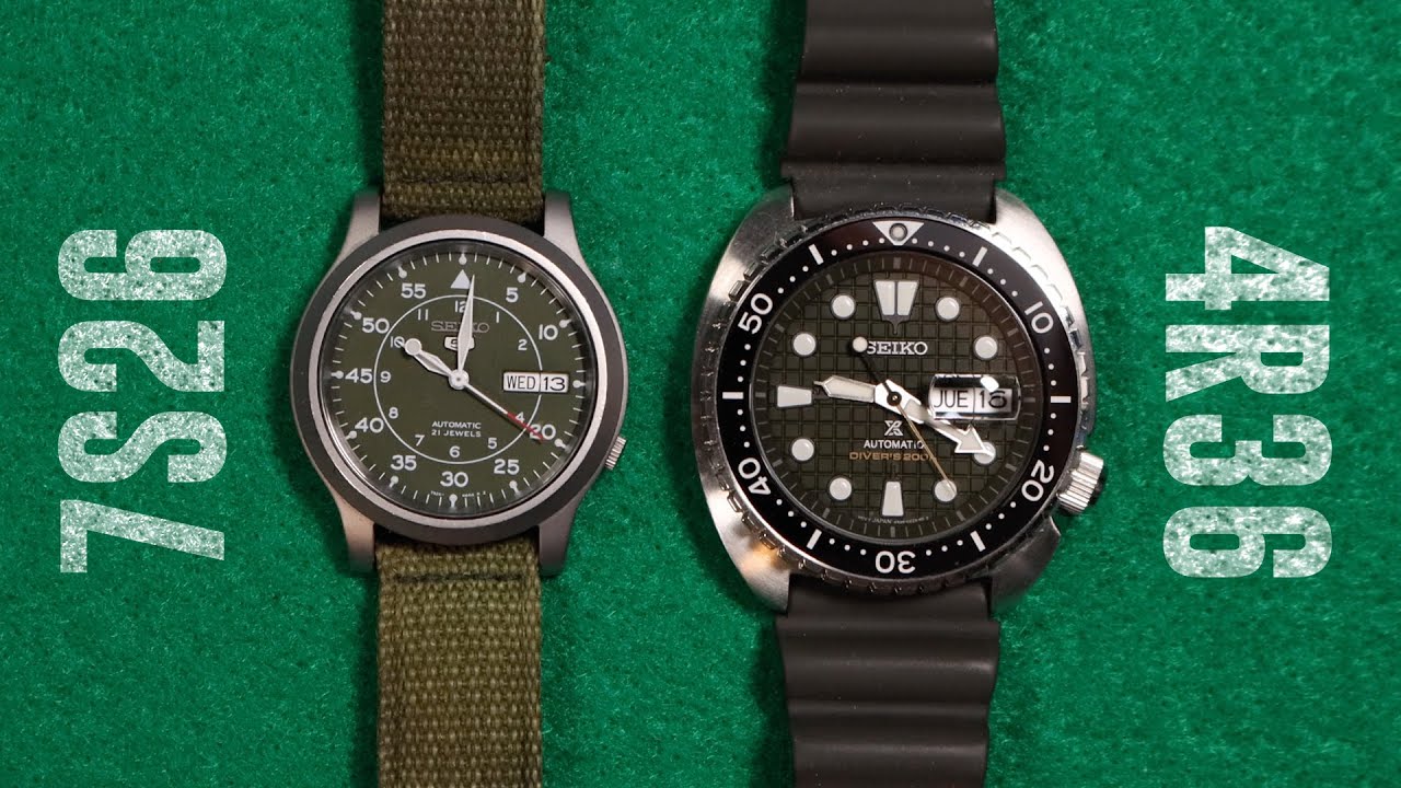 Механизм Seiko 7S26 против Seiko 4R36