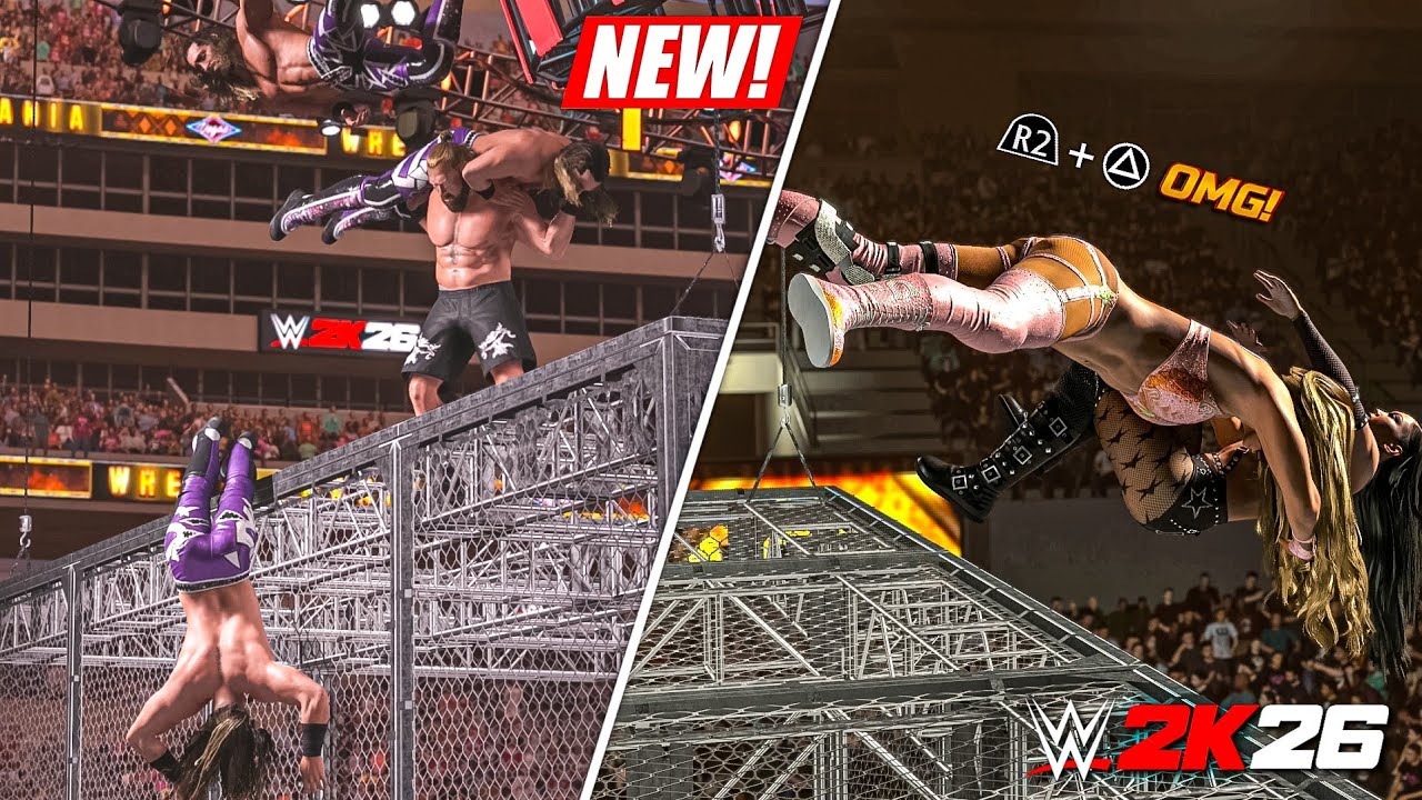 WWE 2K26: 12 новых завершающих приемов вне клетки! (Физика &laquo;тряпичной куклы&raquo;)
