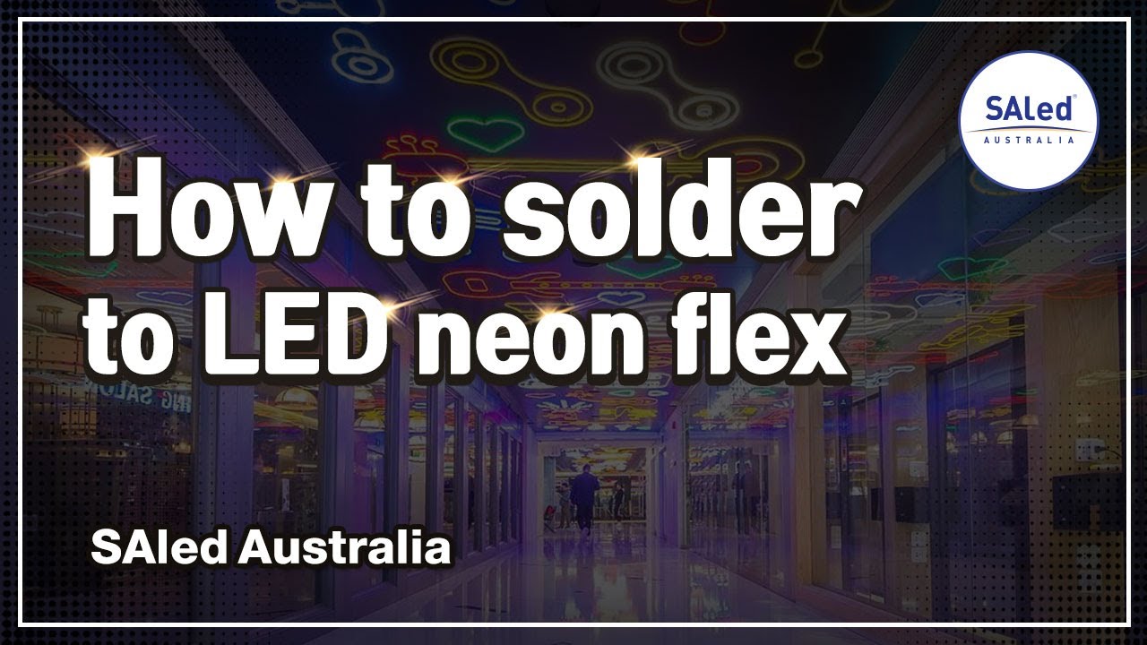How to solder to LED neon flex
