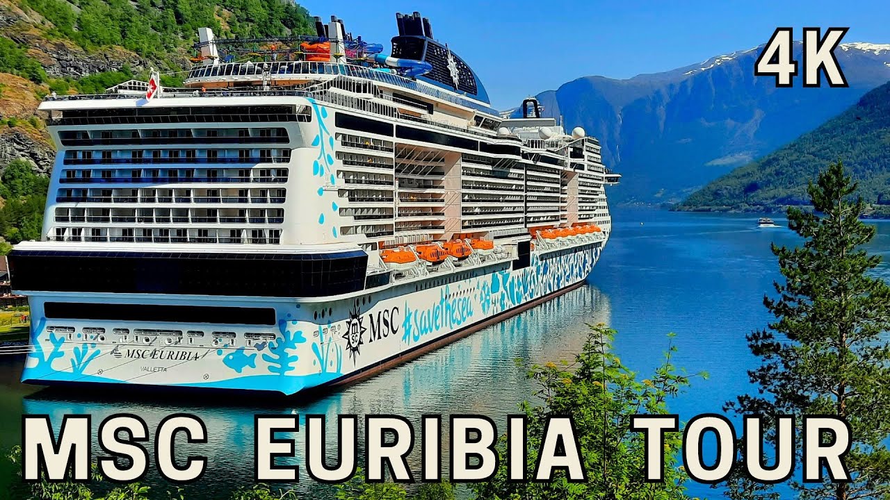MSC EURIBIA 4K - все палубы - тур по кораблю