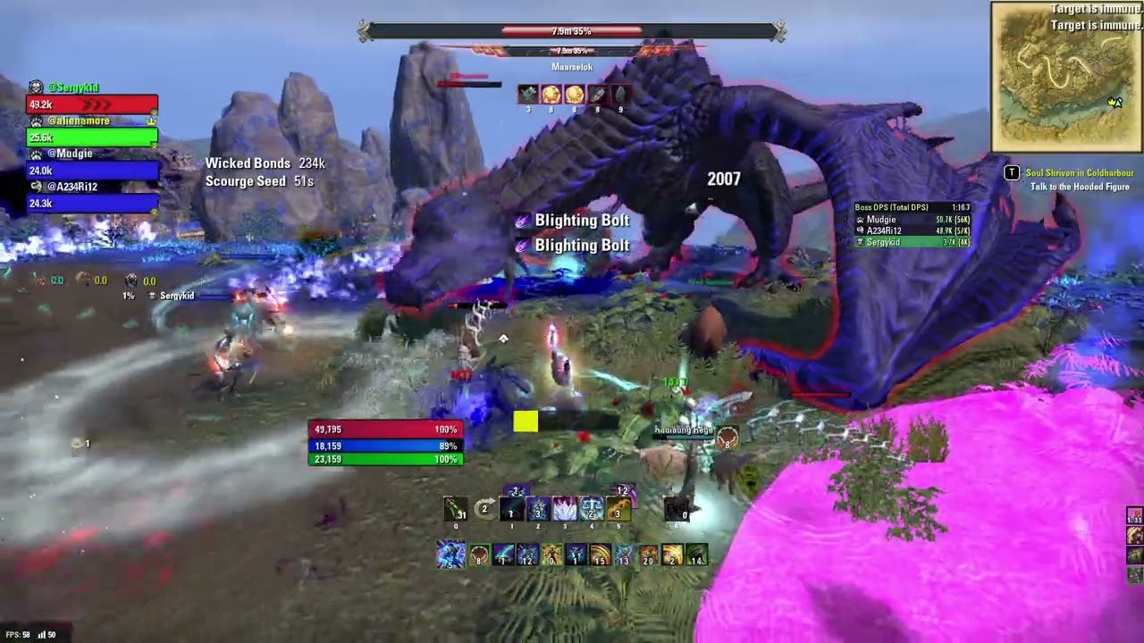 ESO trifecta Lair of Maarselok - last boss tank pov