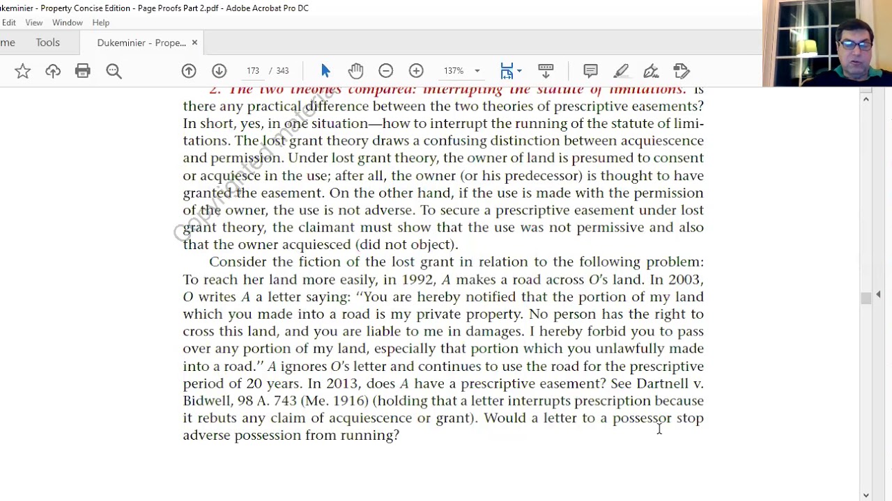 Chapter 10, Lecture 5   Easements by Prescription pp  516 19
