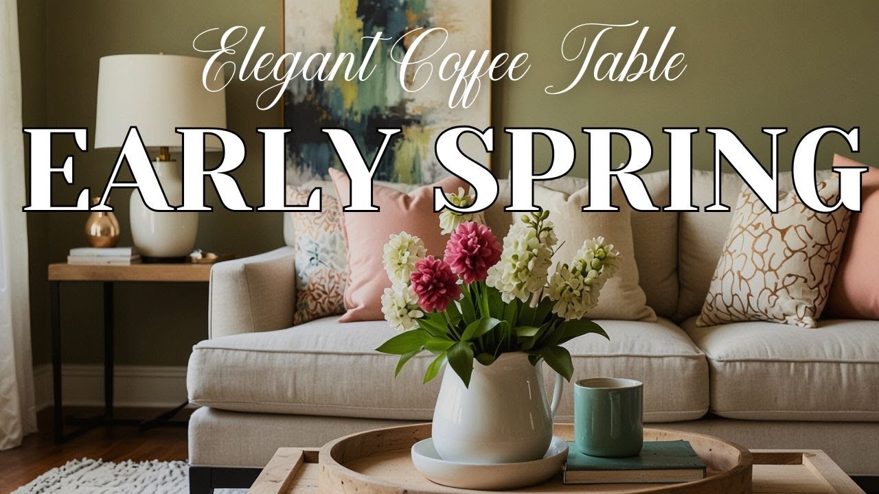 🌿 NEW! 2025 Early Spring Decorate | Simple & Elegant Coffee Table Styling Ideas