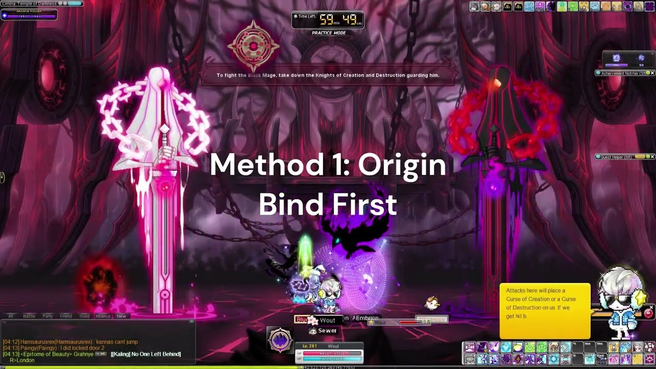 How to stack bind Black Mage Phase 1