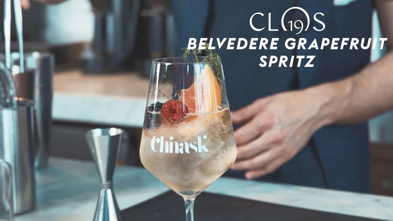 Cocktails für Zuhause: Belvedere Grapefruit Spritz