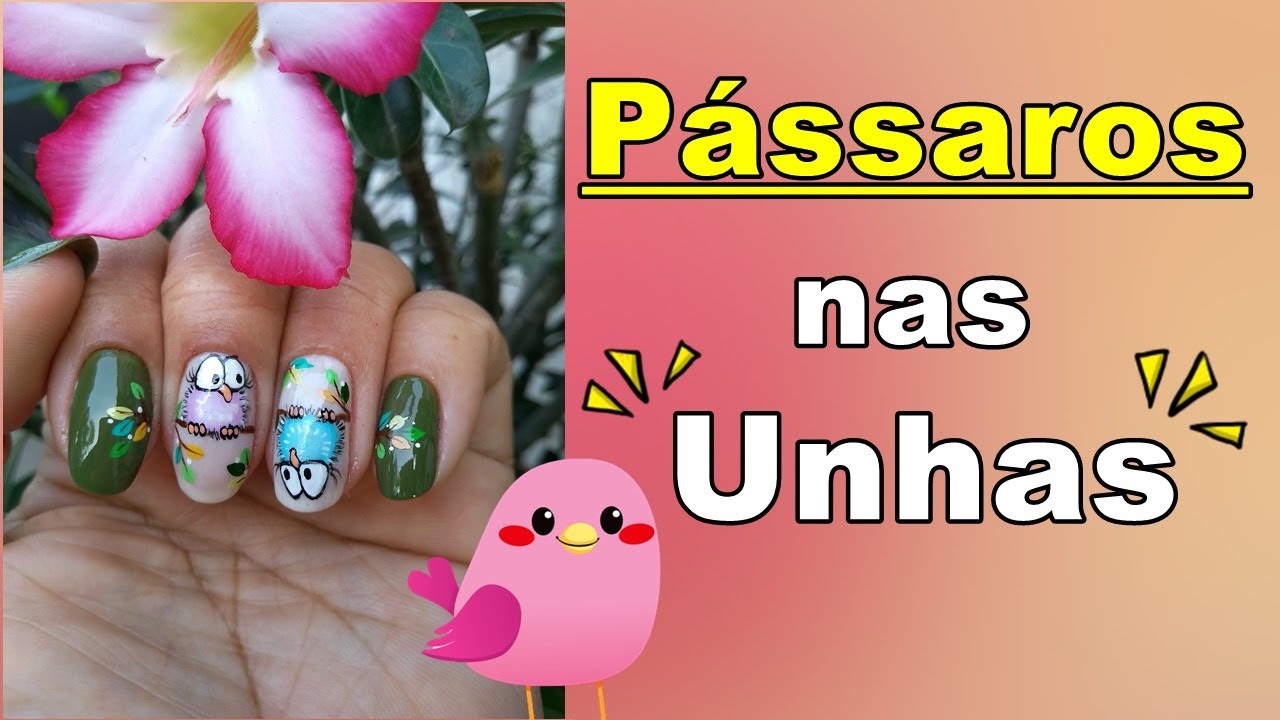 (((PÁSSAROS NAS UNHAS))) FOFINHOS E FÁCEIS - birds on nails
