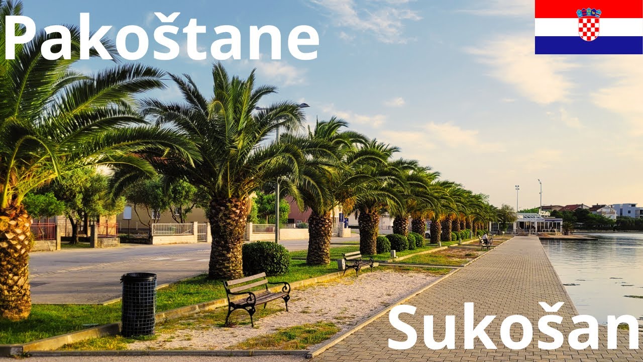 Puste ulice i plaże Pakoštane / Sukošan 🌴🌴🌴 - Chorwacja #5