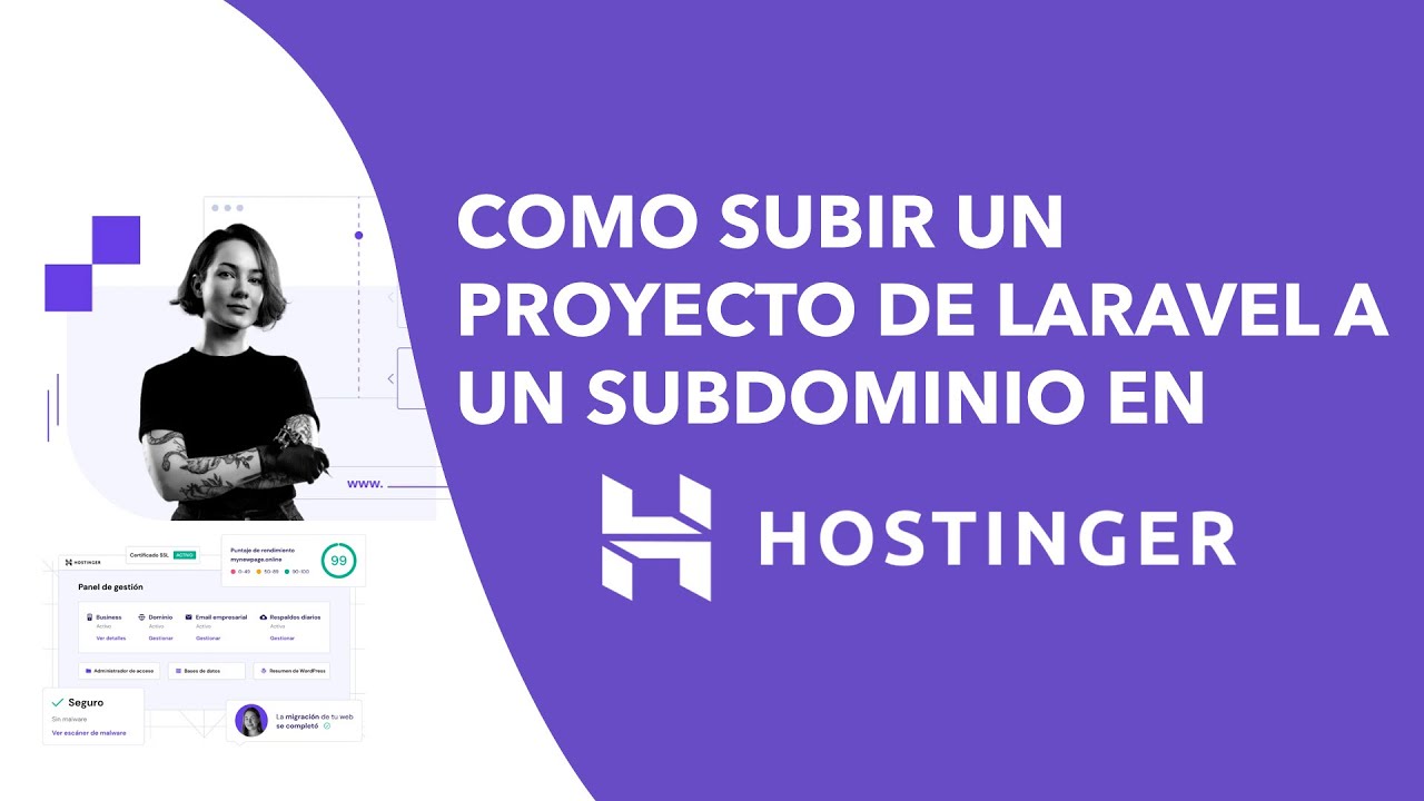 Como subir un proyecto de laravel a un subdominio en Hostinger