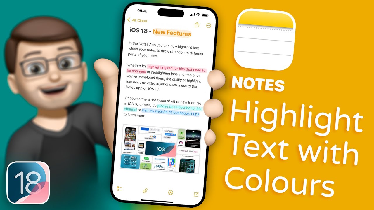 Улучшите свои заметки с помощью инструментов выделения в iOS 18
