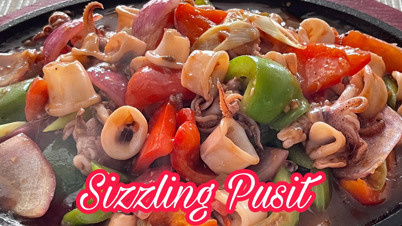 Sizzling Pusit Recipe