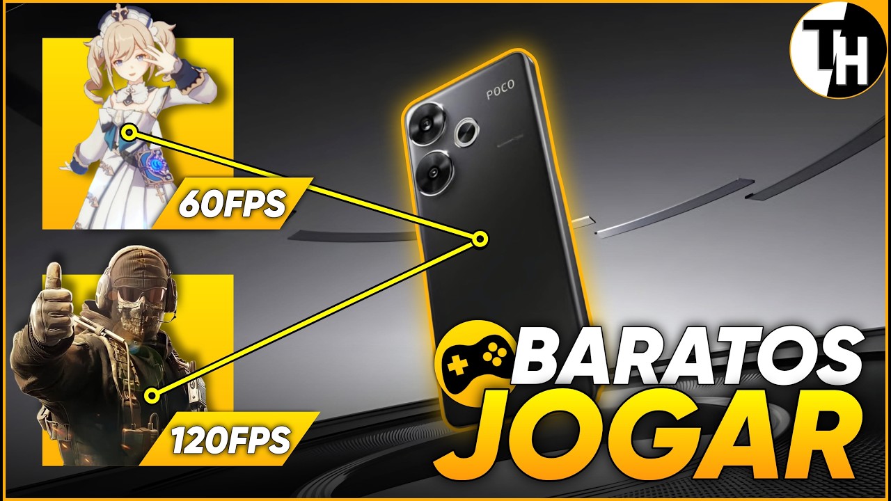 os MELHORES CELULARES BARATOS para JOGAR em 2024!!! (+1 MILHÃO NO ANTUTU POR MENOS DE 2 MIL REAIS)
