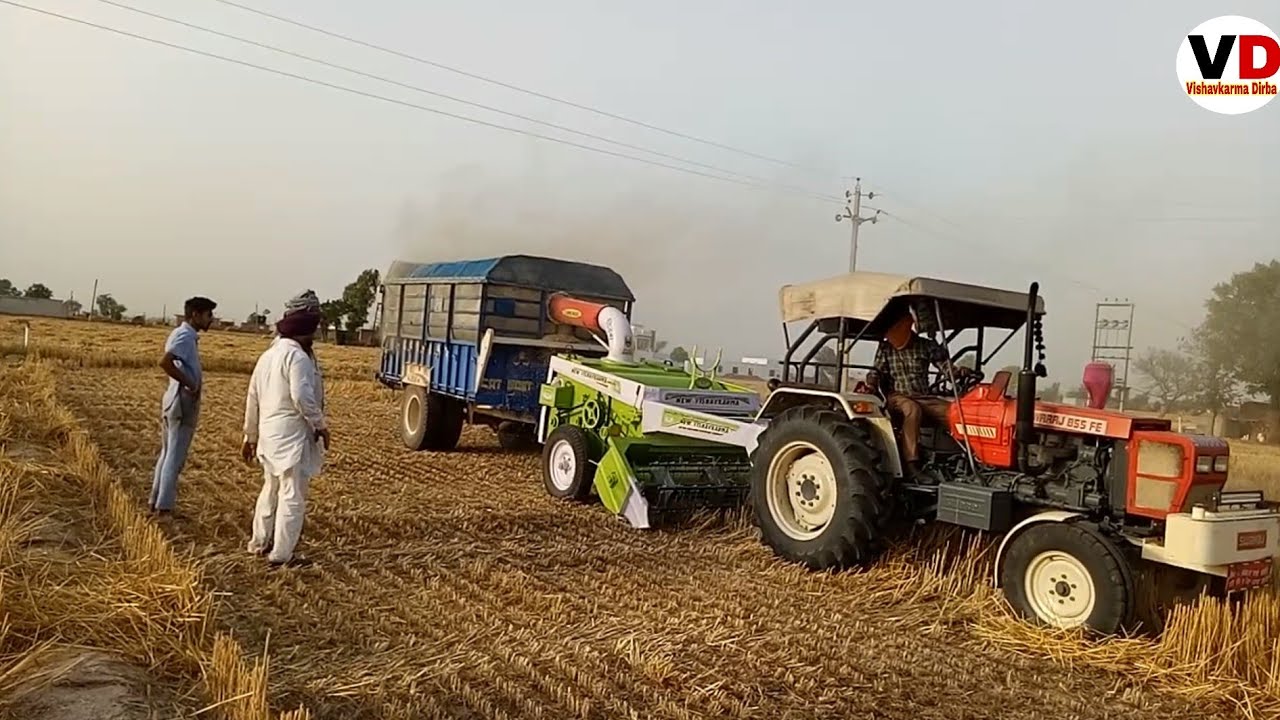 New vishavkarma Straw Reaper working 2021 Full Video