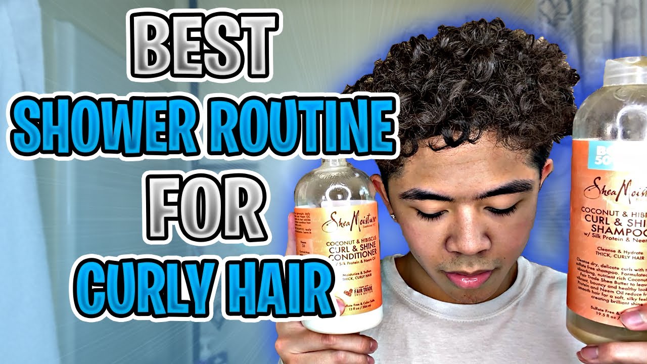 BEST Shower Routine For CURLY HAIR / PERM 🦋