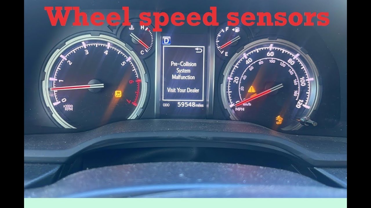 Techstream wheel speed sensors