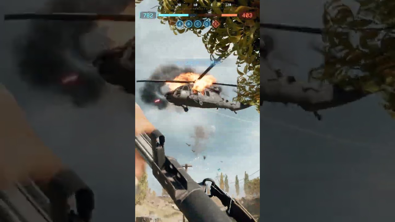 Cinematic chopper crash BF6... 