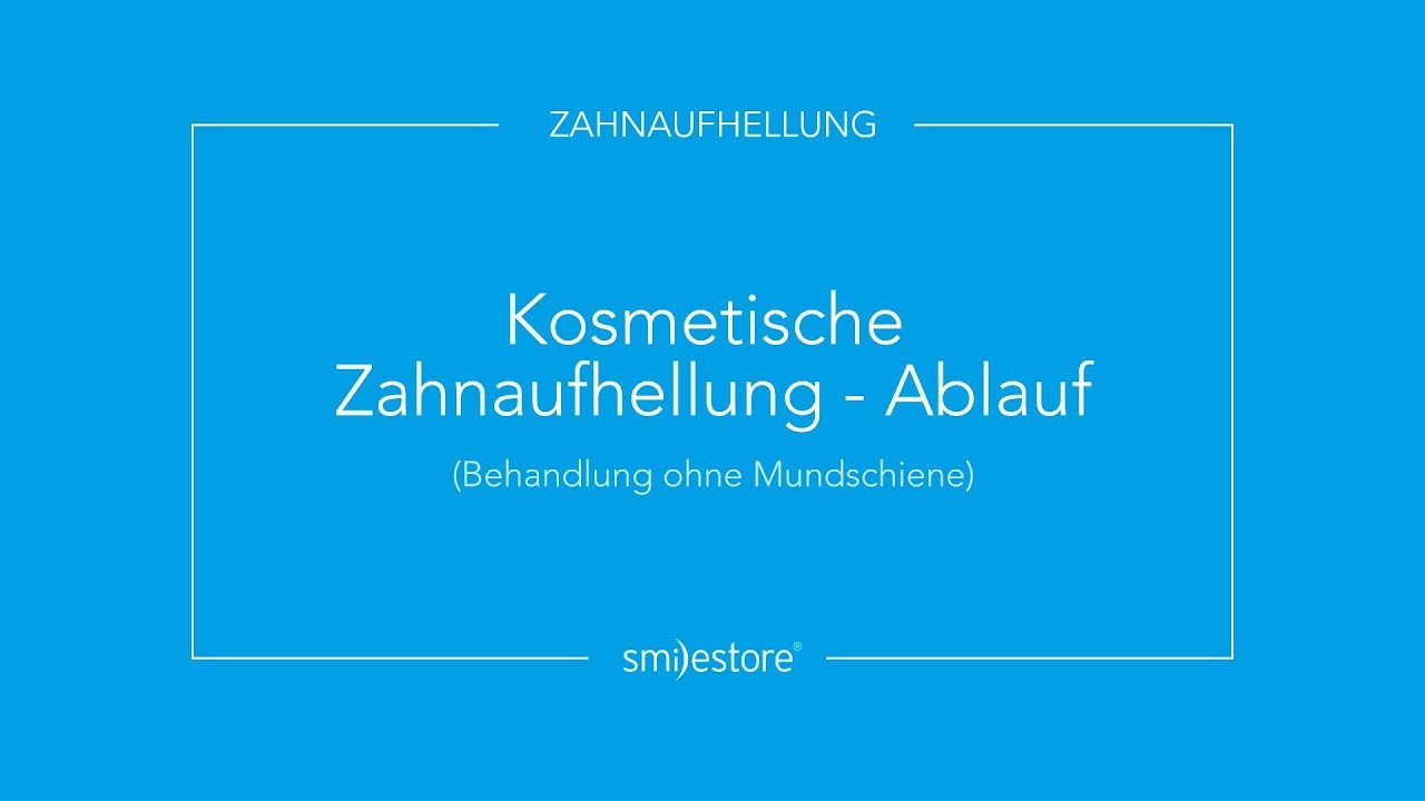 Zahnaufhellung komplett ohne Mundschiene