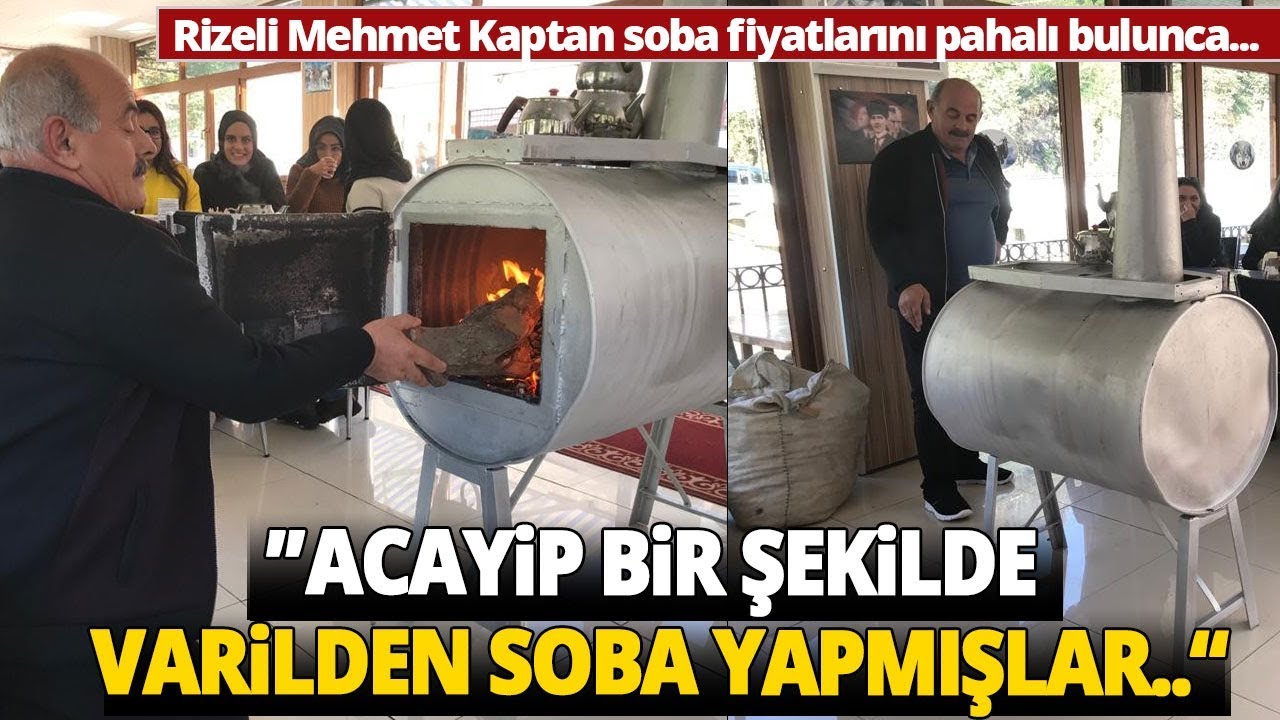 Soba Fiyatlarını Pahalı Bulunca Varilden Kendi Sobasını Kendisi Yaptı