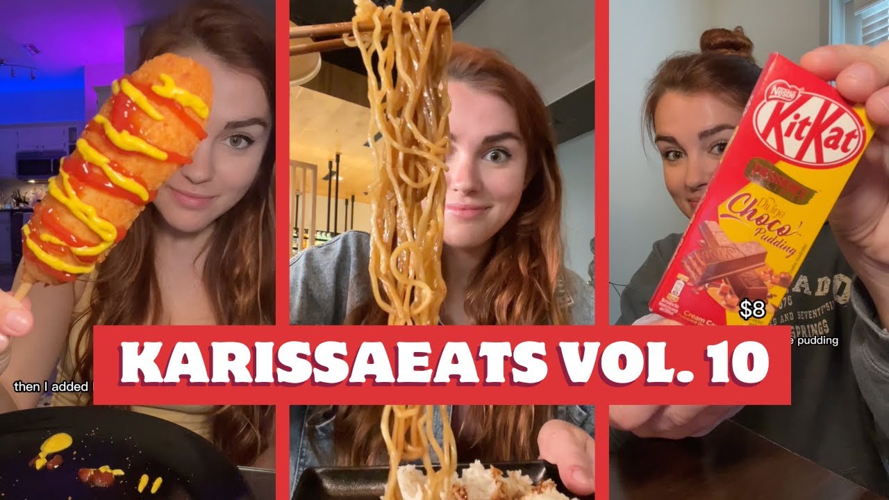 Целый день едим Panda Express! (Корейская кухня, IHop, PF Changs) &mdash; KarissaEats Compilation, том 10