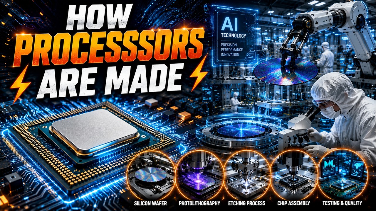 The Secret Life of CPUs: How Processors Are Made in Modern Factories