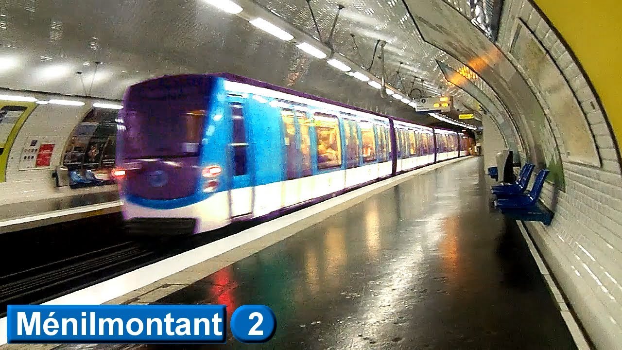 Менильмонтан | линия 2 : Парижский метрополитен ( RATP MF01 ) [2016]
