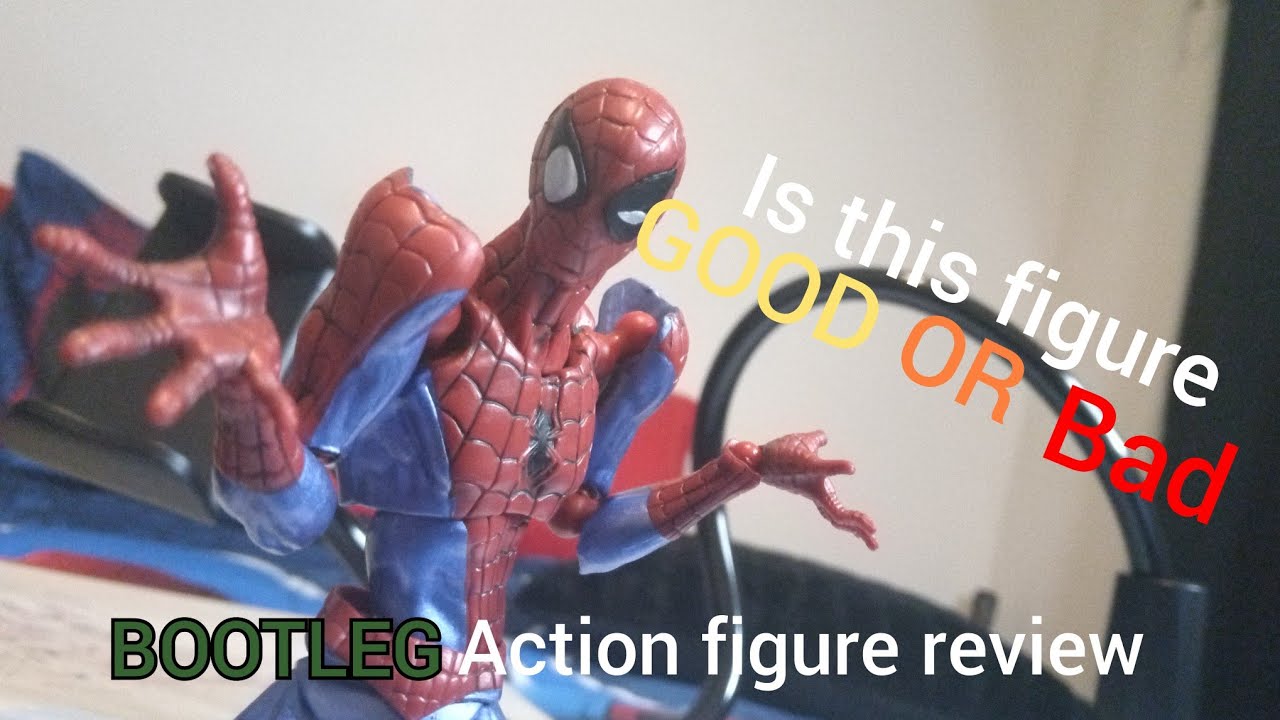 (stop motion) BOOTLEG! Amazing yamaguchi Spider-Man action figure review | is this figure any good?