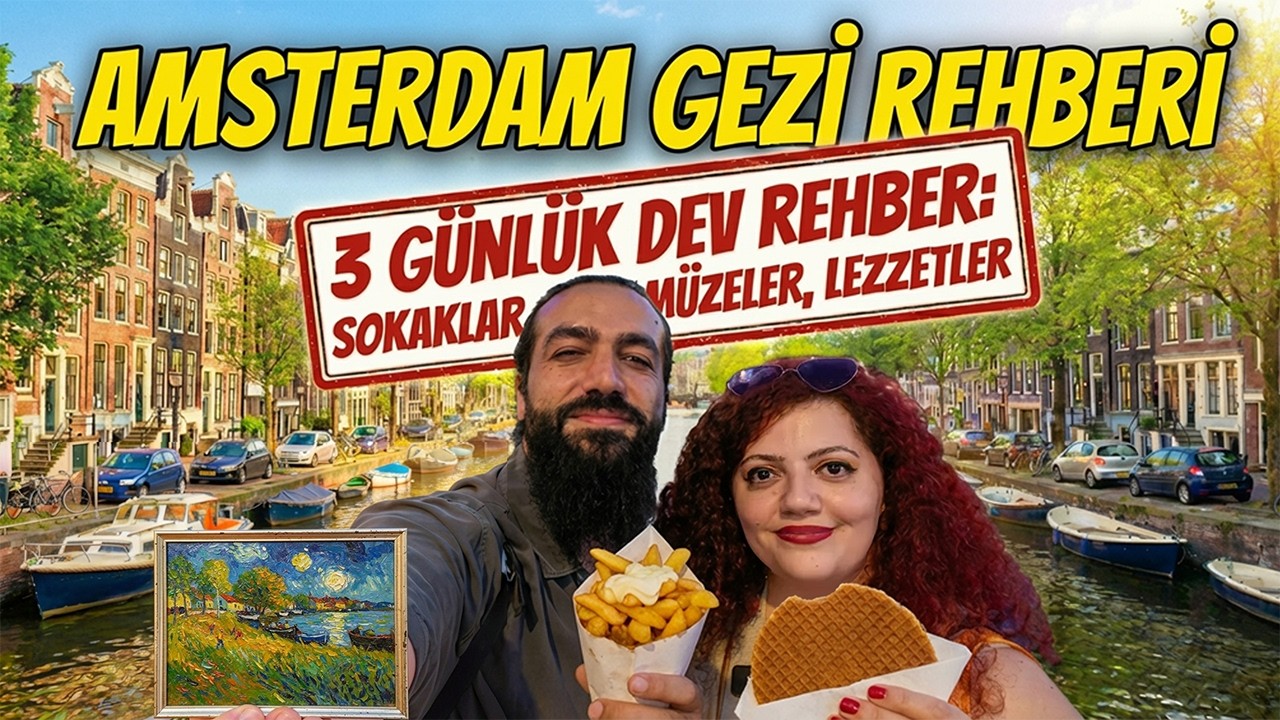AMSTERDAM GEZİ REHBERİ: 3 Günde Şehri Karış Karış Geziyoruz! (Gitmeden İzle)