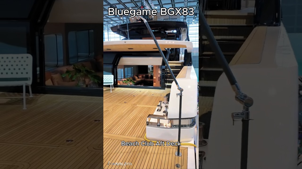 Роскошная исследовательская яхта Bluegame BGX83 стоимостью 7 миллионов евро #bluegame #luxuryyach...