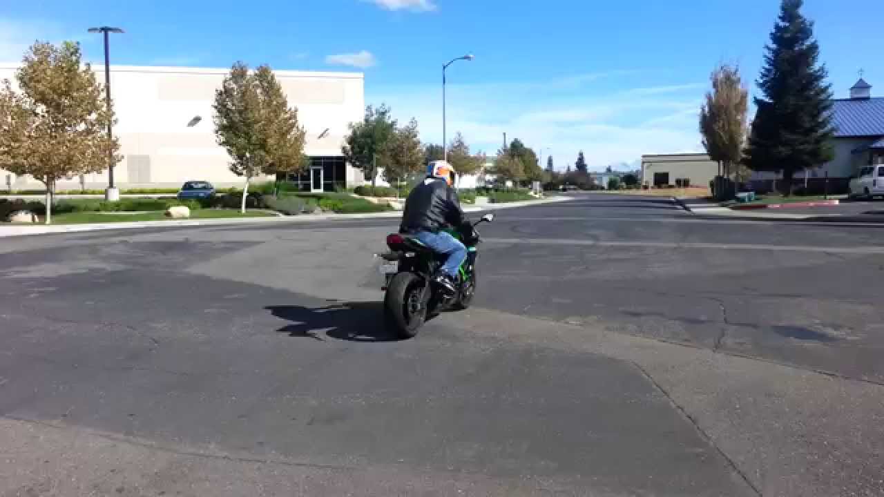 2014 Kawasaki zx6 636 no muffler takeoff/soundtest