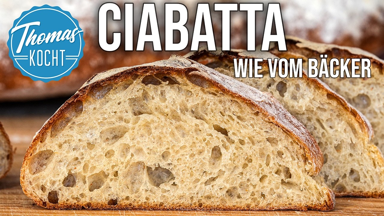 Knuspriges Ciabatta selber backen | ohne Kneten