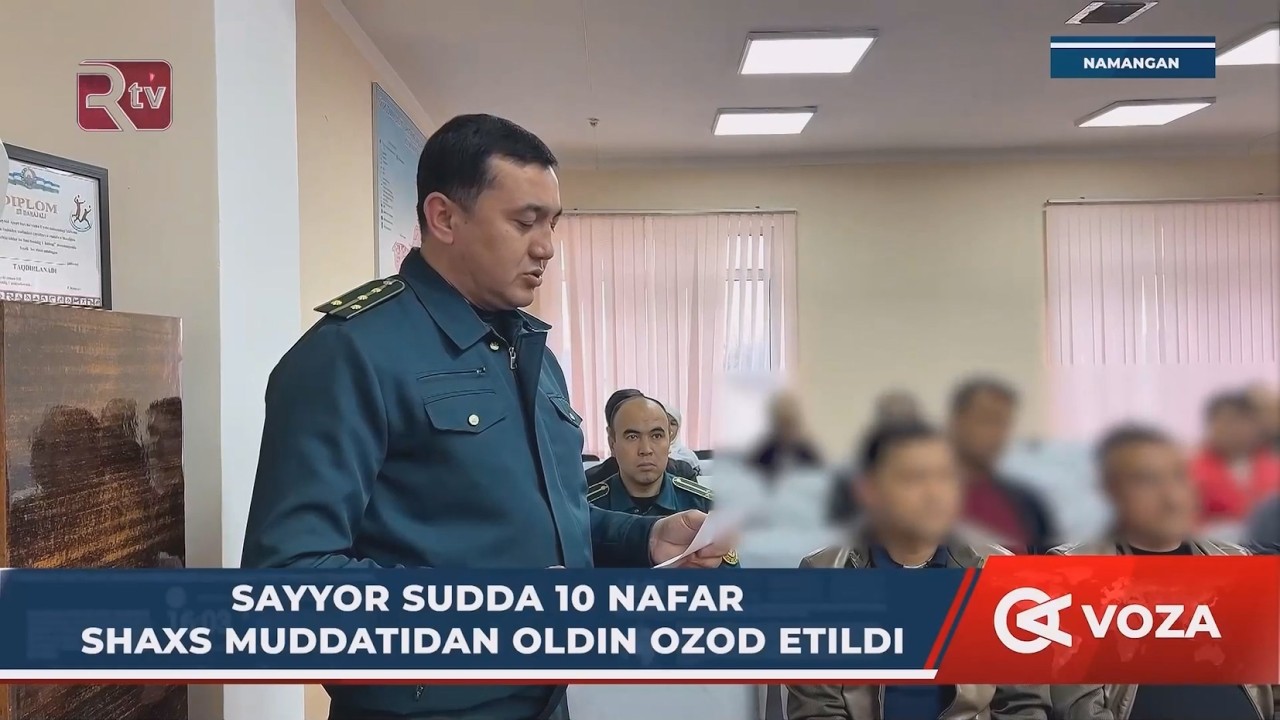 Sayyor sudda 10 nafar shaxs muddatidan oldin ozod etildi