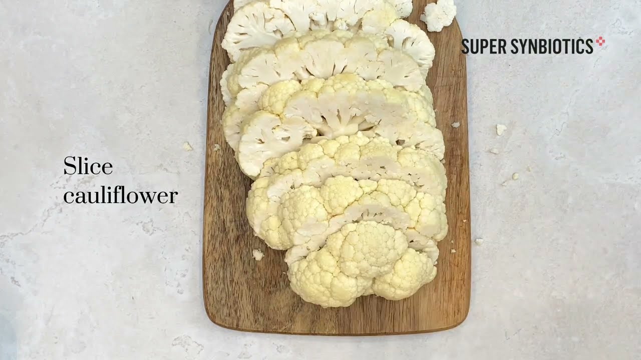 Roasted cauliflower steaks with tahini dressing