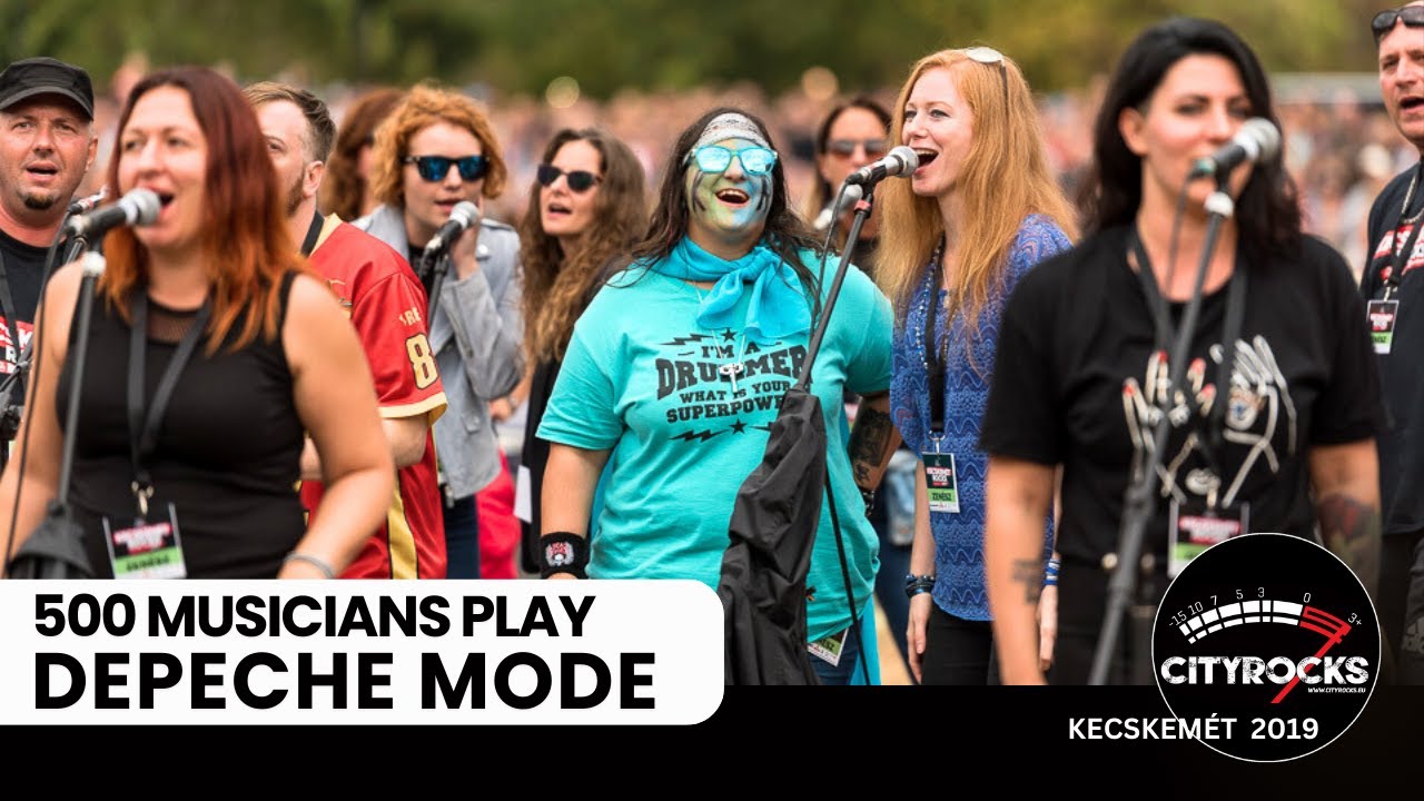 Rock Flashmob Show: 500 musicians play Depeche Mode - Personal Jesus (CITYROCKS)