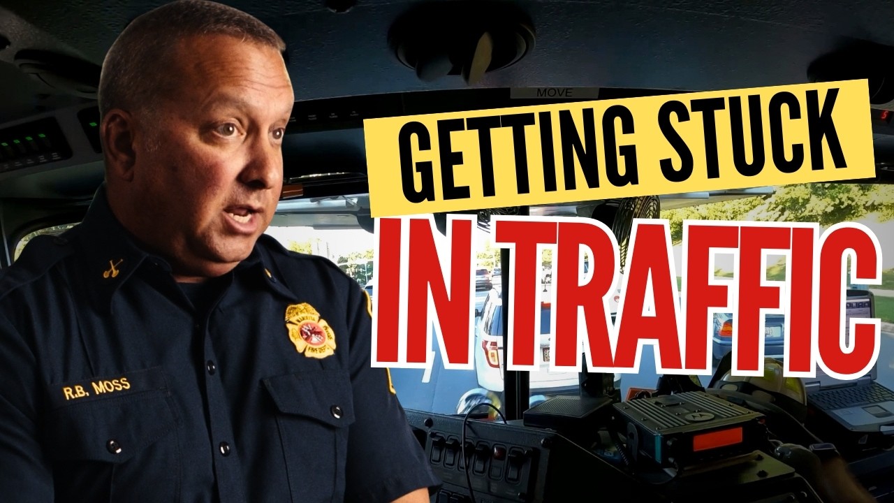 When Firefighters Get Stuck in Traffic #firerescue