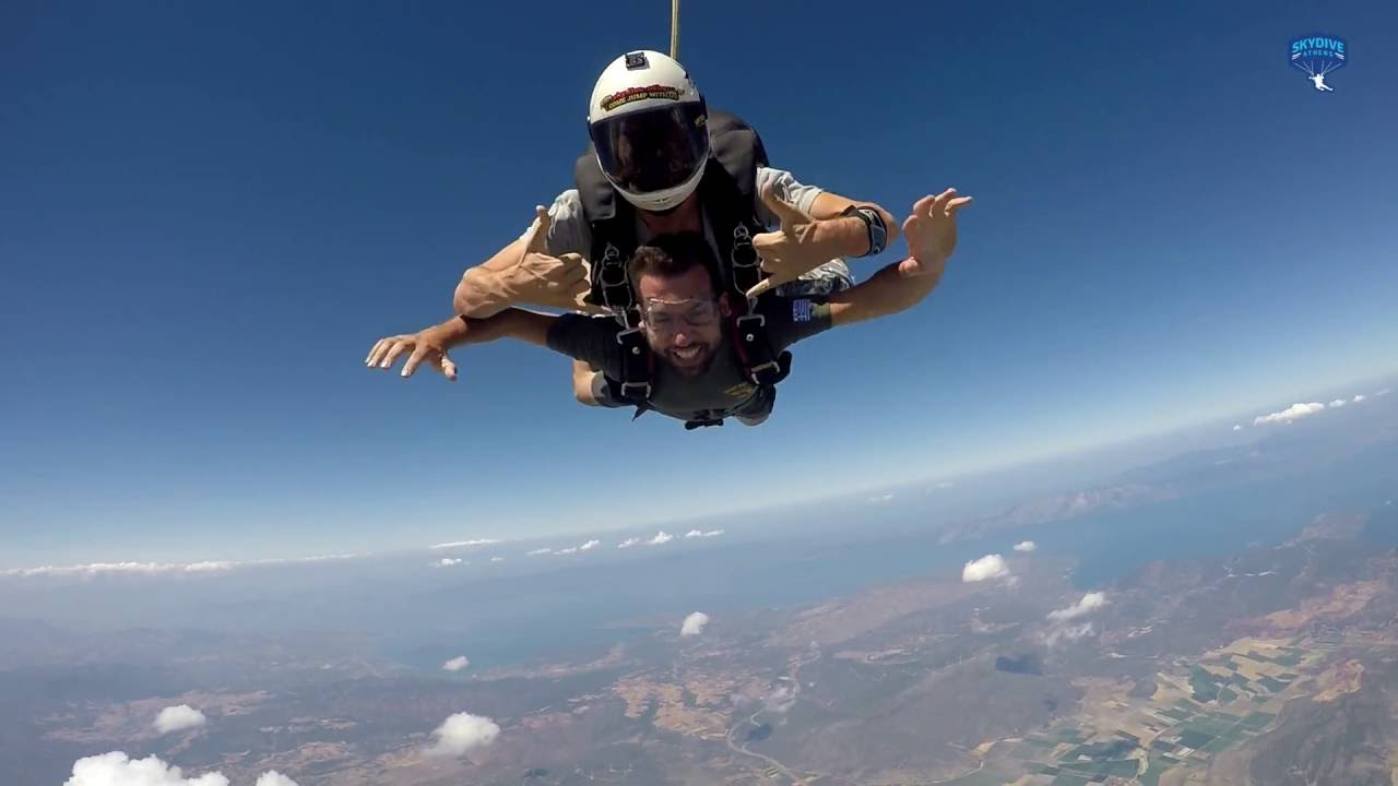 Tandem Skydive Greece~Freefall Jump