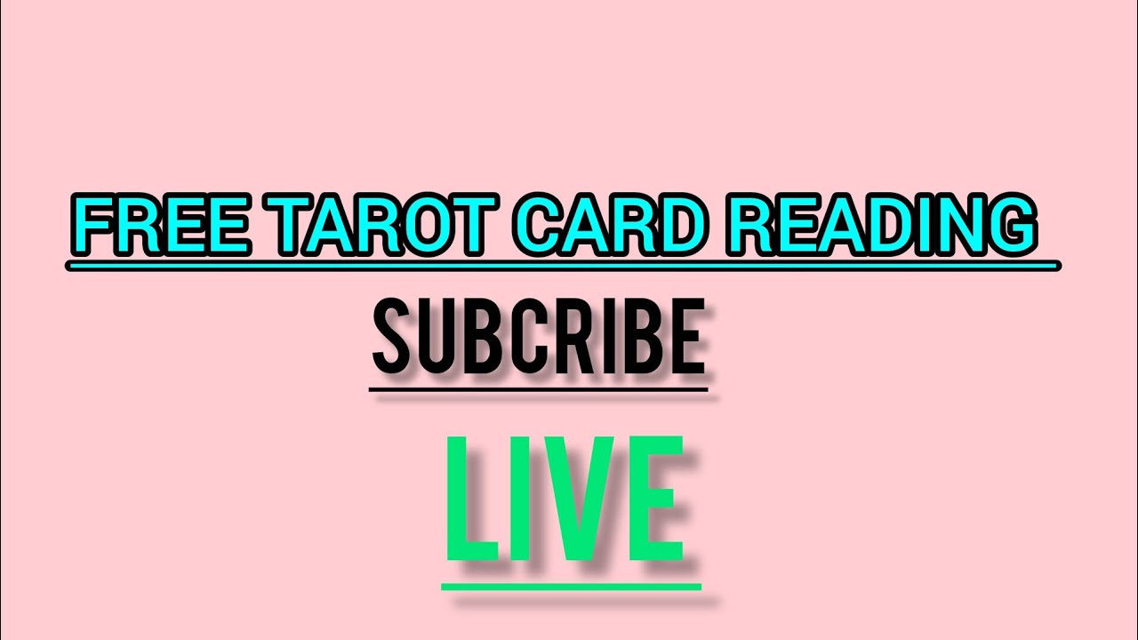 Tarot Live Reading | Free Energy & Intuitive Messages ✨