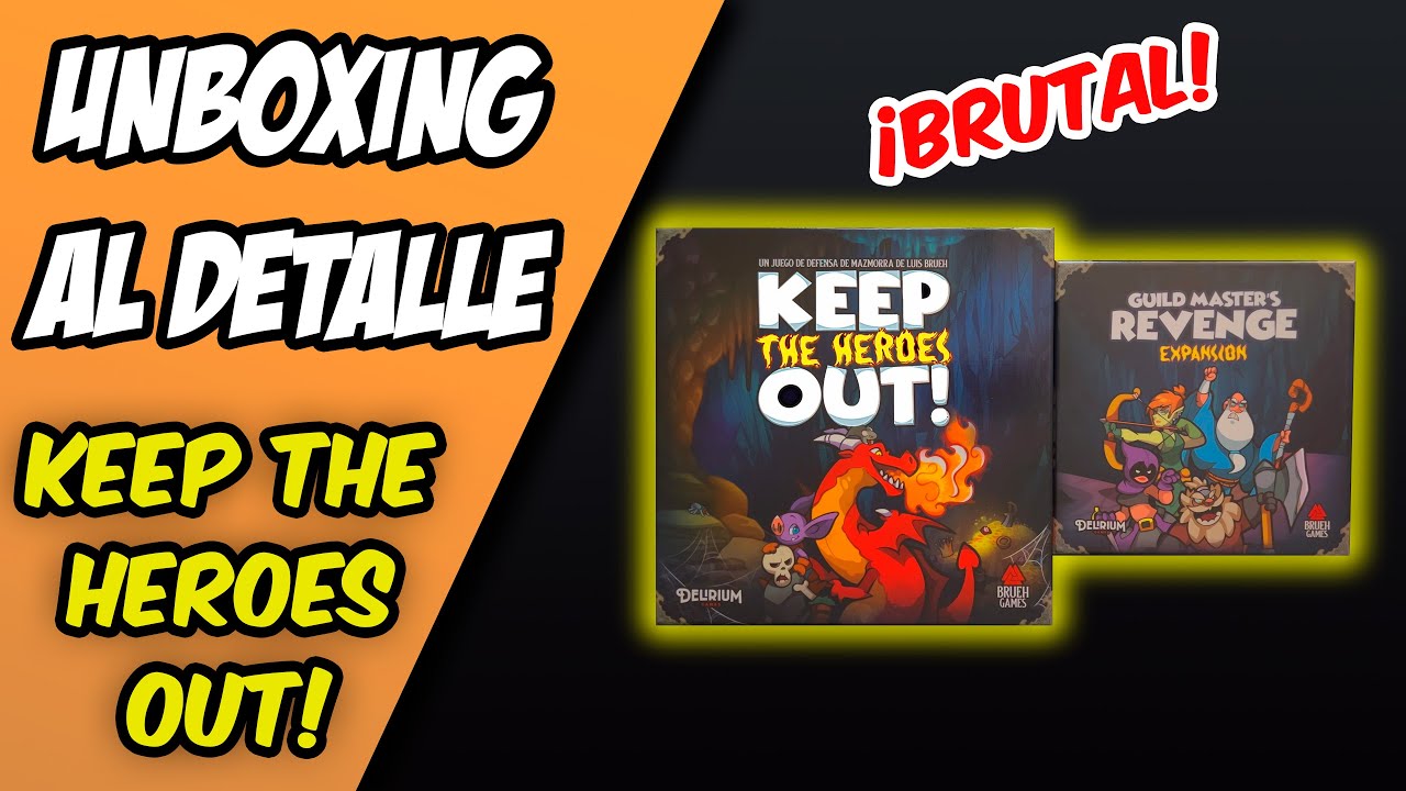 🔥UNBOXING AL DETALLE - KEEP THE HEROES OUT!🔥 | ⚔️+ EXPANSIÓN⚔️ | Juegos de Mesa