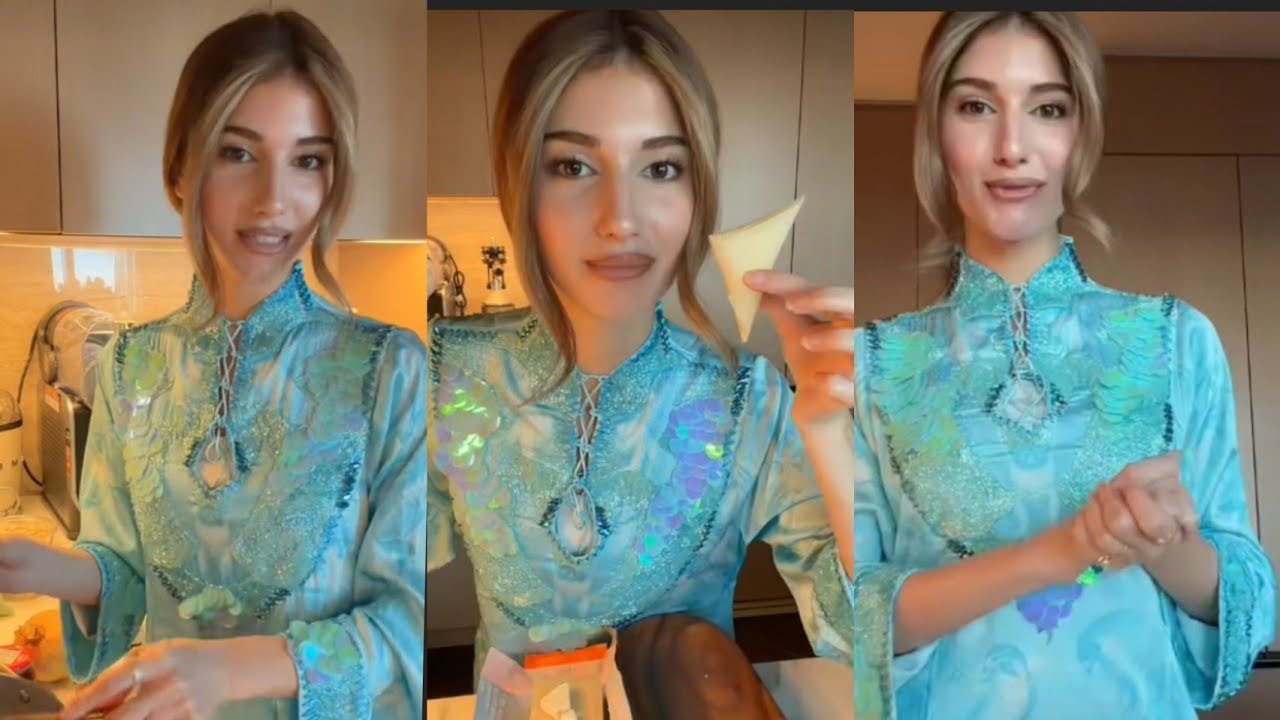 أسامة وشيرين ❤️  شيري وفقرة مطبخ نساوي بازيلا وسمبوسك جبنة