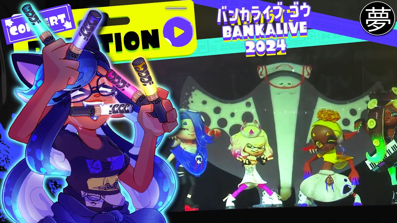 YUME REACTS to the SPLATOON 3 2024 Idol Concert! Deep Cut & Off the Hook バンカライブ 🎶🌈