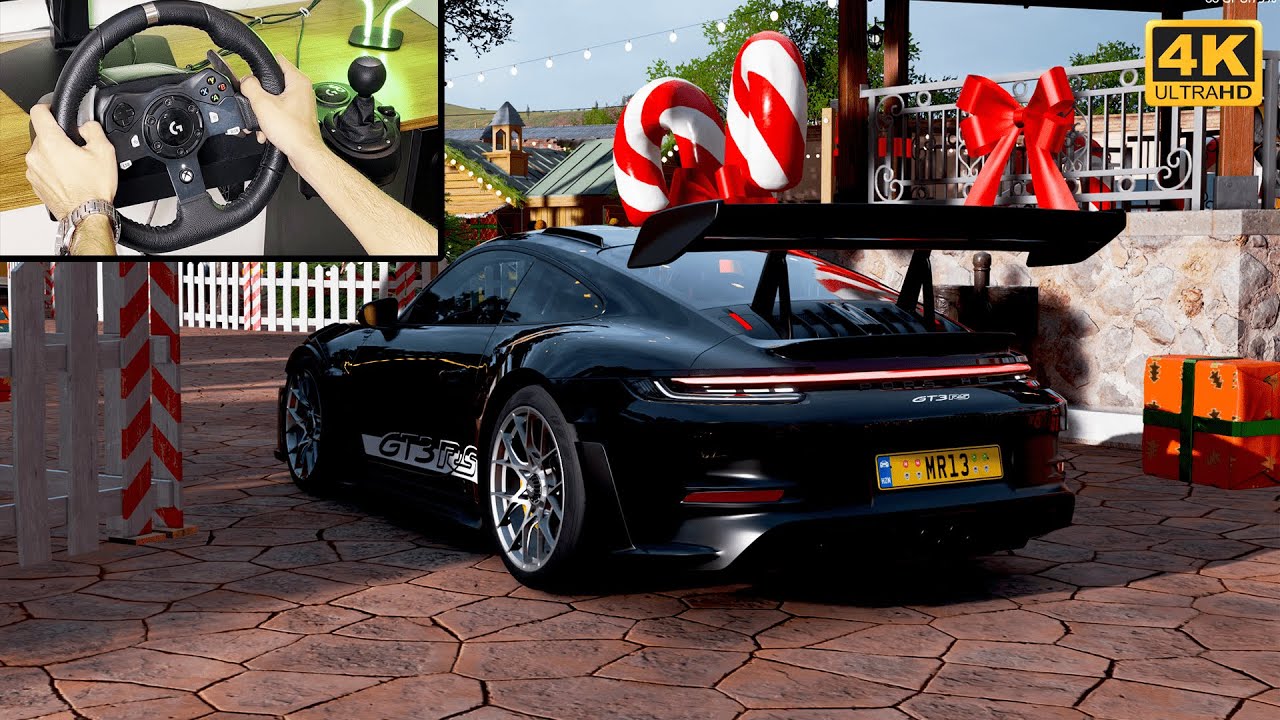 2023 Porsche 911 GT3 RS Forza Horizon 5 gameplay | Logitech G920 steering wheel