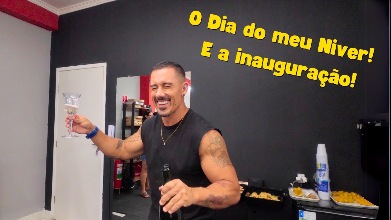 MEU MELHOR ANIVERSÁRIO! O Grande Dia da Inauguração do Meu Studio! 🎉🏋️‍♂️