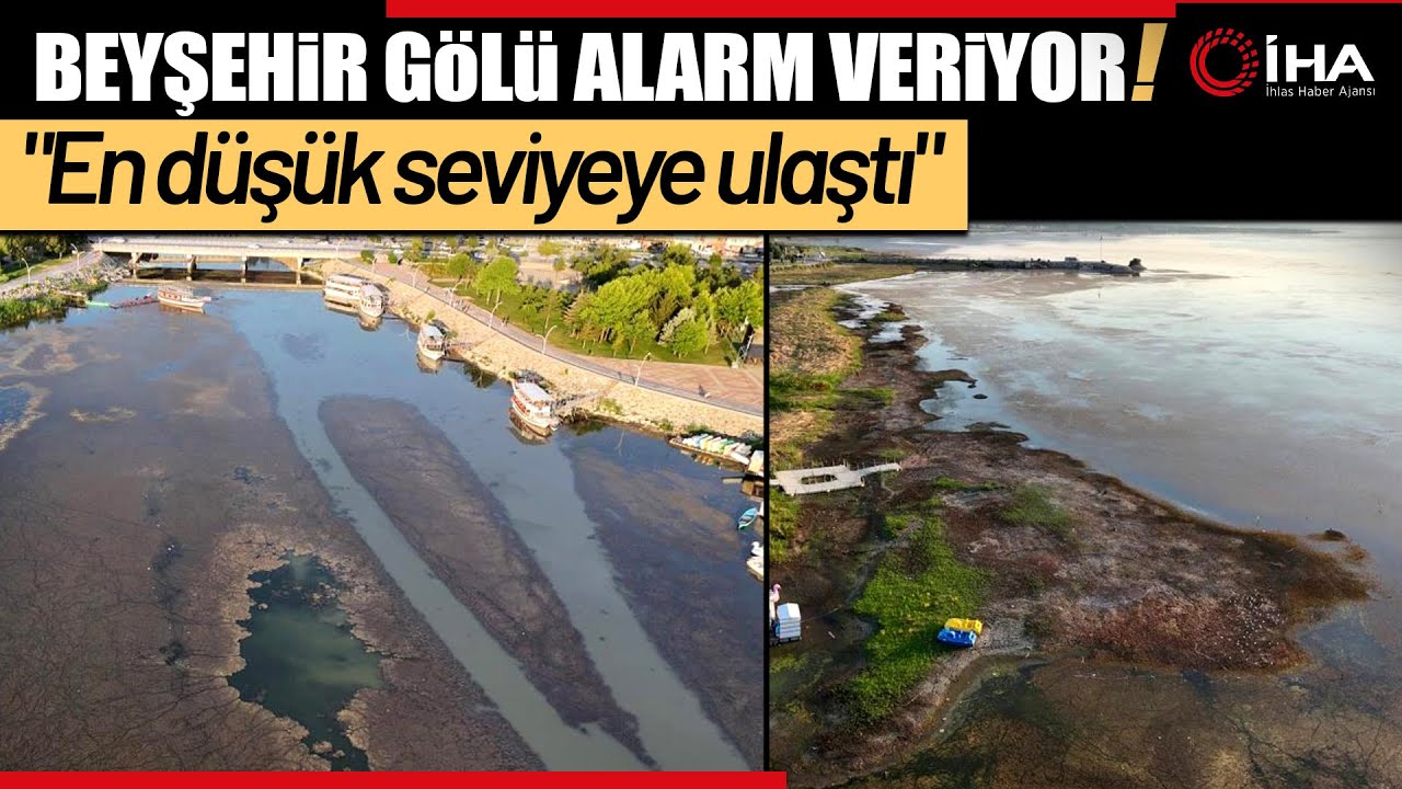 Beyşehir Gölü’nde Sular Çekildi, Yeni Adalar Ortaya Çıktı