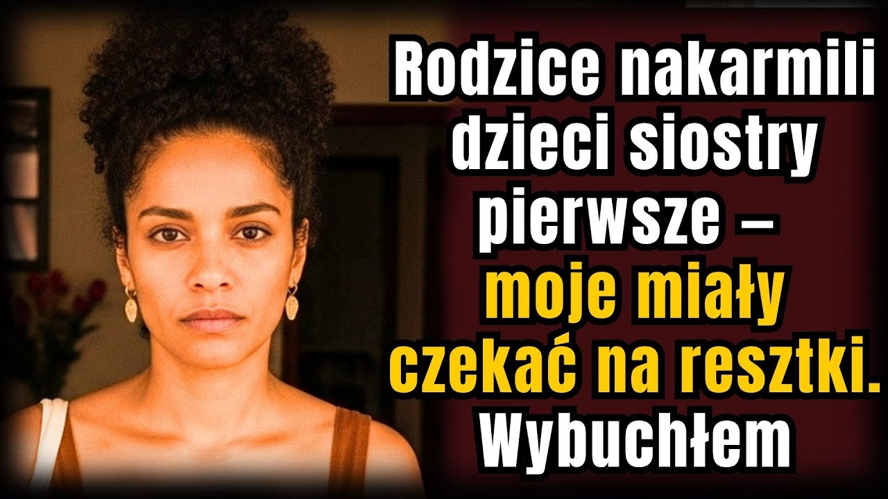 Rodzice nakarmili dzieci siostry pierwsze — moje miały czekać na resztki. Wybuchłem