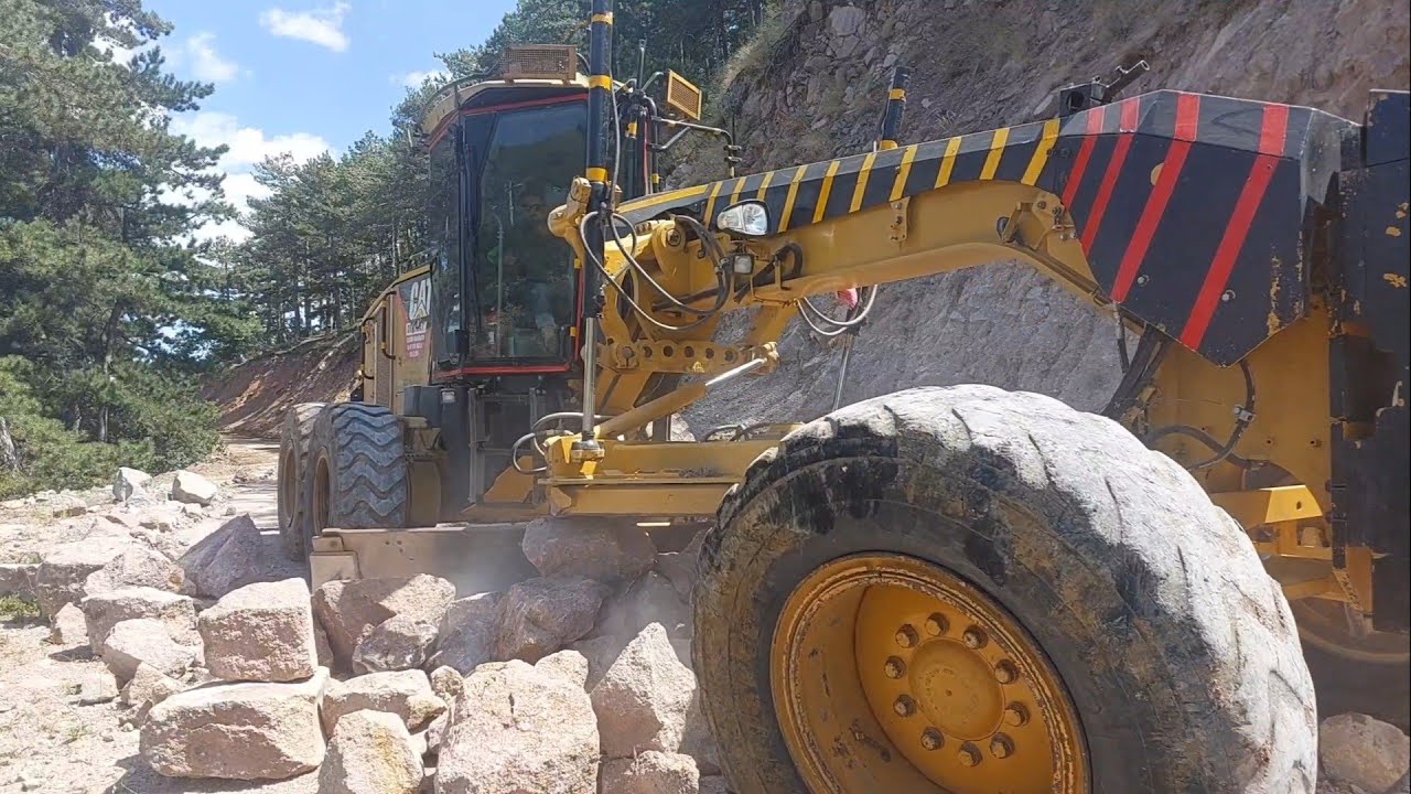 CAT 140M KAYA DÜŞMANI-rock enemy#keşfet #automobile #cat #caterpiller